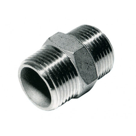 Nipplo acciaio trafilato zincato 1/2" per impianti idraulici