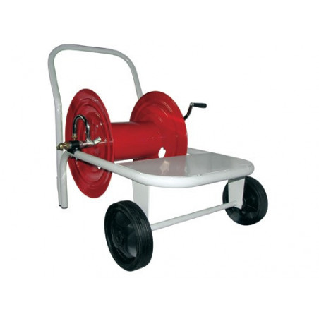 Avvolgitubo con ruote 100 mt – Struttura in acciaio verniciato – Uso professionale