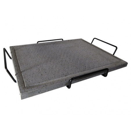 Piastra in pietra lavica con supporto 30x40 cm – Cottura uniforme – Mille