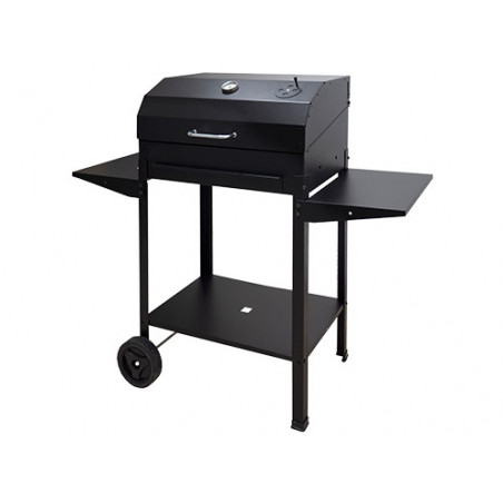 Barbecue a carbone Caravan 60 – Griglia 57,5x37 cm – Coperchio con termometro – El Gaucho