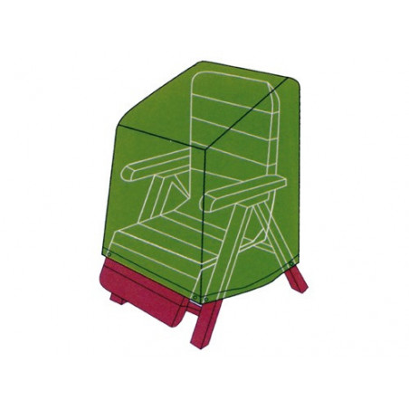 Copertura per poltrona con braccioli 89x76x107 cm – PVC verde con elastico – GDLC