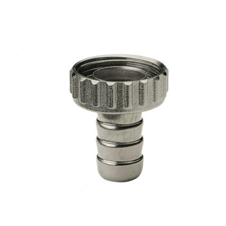 Raccordo portagomma – Art. 280 – Ottone cromato 1" x rubinetto 3/4" – Uso giardinaggio