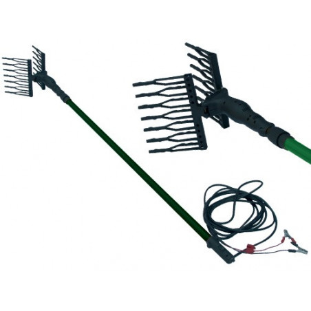 Scuotitore per olive – Forza 5 – Asta telescopica 1,9–2,8 m – 1000 battiti/min – Alimentazione 12V – Forza