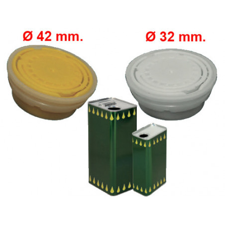 Tappi in plastica per lattine – Diametro 42 mm – Confezione da 10 pezzi – Per chiusura ermetica