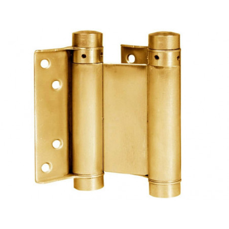 Cerniere a molla per porte saloon – Modello 109 – Finitura ottonata – Lunghezza 75 mm – IBFM