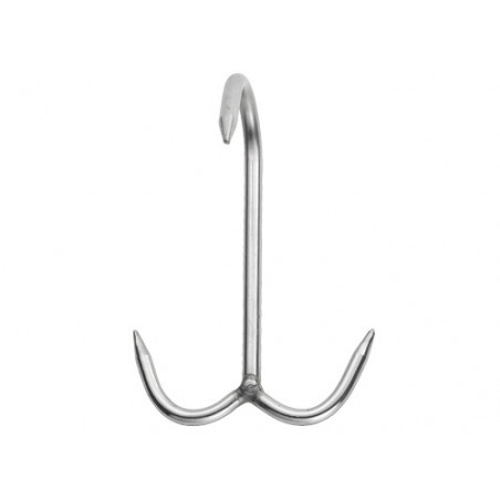 Ganci da macelleria in acciaio inox – modello ancora – 120x6 mm – Confezione da 10 pezzi