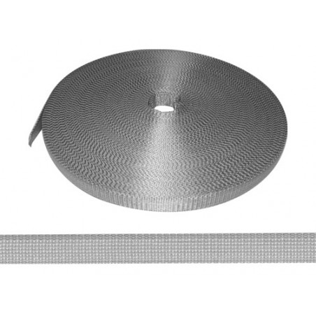 Cintino in polipropilene 18 mm grigio – rotolo 50 metri – per avvolgibili monoblocco