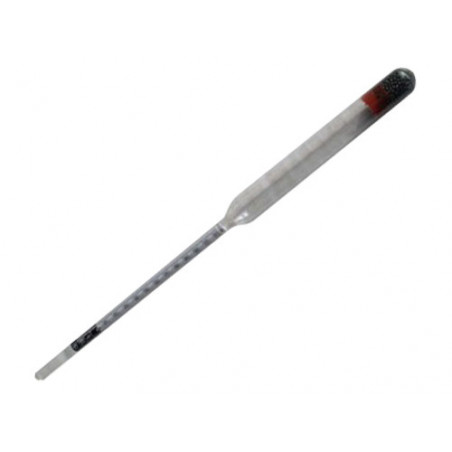 Alcolometro in vetro 21 cm – scala 0–100% – per distillati e liquori