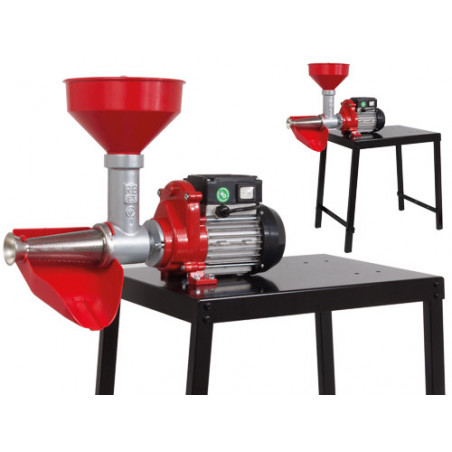 Spremipomodoro elettrico N.5 con banco – Reber 9011N – motore 400W – produzione 250 kg/h