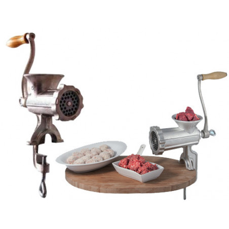 Tritacarne manuale N.5 – Reber 8680N – ghisa stagnata – fissaggio a morsetto