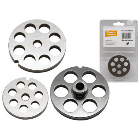 Piastra per tritacarne N.12 – fori 12 mm – acciaio al carbonio – Reber