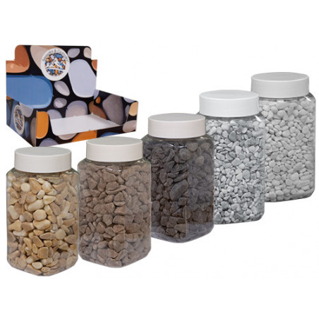 Assortimento di ciottoli decorativi naturali – Confezione da 15 pezzi – Ideali per vasi e centrotavola