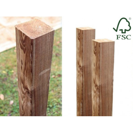 Palo quadrato in legno impregnato 9x9x135 cm – Supporto robusto per recinzioni e strutture – Lasa