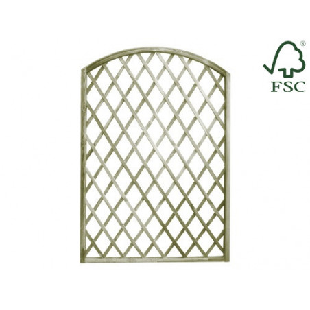 Pannello in legno impregnato ad arco 150x180 cm – Ideale per recinzioni decorative da giardino – Lasa