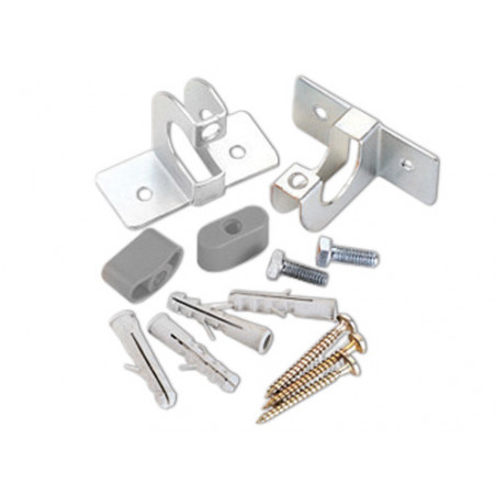 Staffe da parete per avvolgitubo Claber 8711 – Kit completo per fissaggio stabile e sicuro – Claber