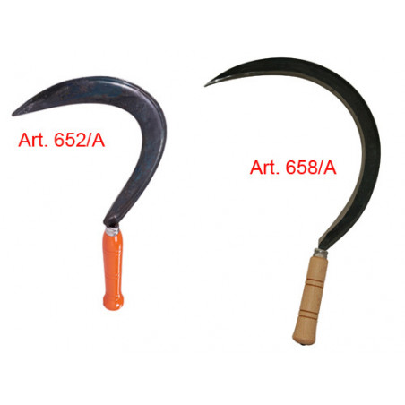 Falciola stretta 658/A con costa 1 – Lama in acciaio per taglio preciso – Brixo