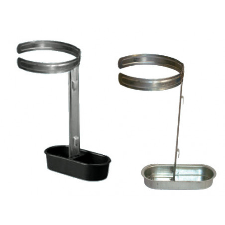 Beverino portabottiglia zincato per conigli – Struttura robusta e durevole