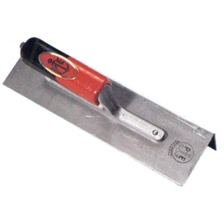 Frattazzo sagomato per spigoli 25x7x7 cm – Acciaio per rifinitura angoli esterni – Ancora