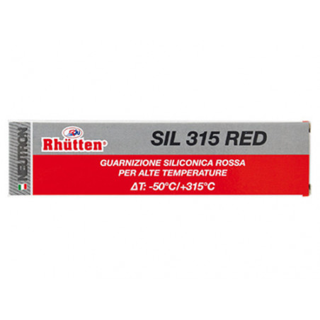 Guarnizione siliconica SIL315RED 80 g – Resistente fino a 315°C per sigillature motore – Rhutten