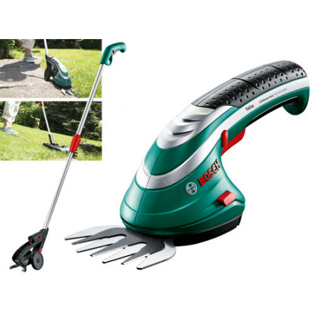 Cesoie erba e arbusti 3,6 V telescopiche – da giardino – Bosch Isio