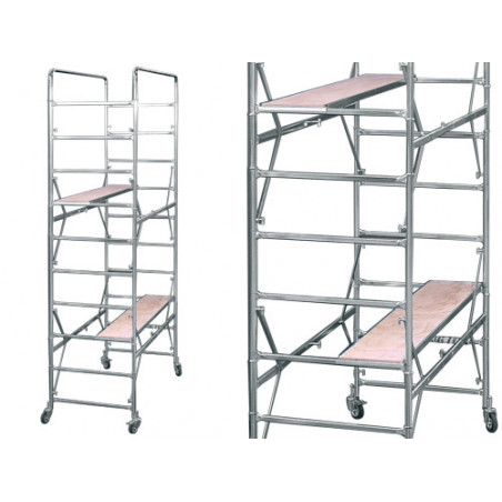 Trabattello Brixo Gigant H 300 cm – Ponteggio robusto in alluminio