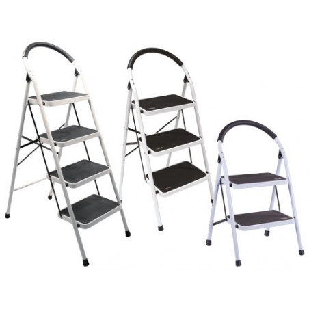 Sgabello Brixo Comfort Step 2 gradini – Struttura in acciaio e pedata antiscivolo