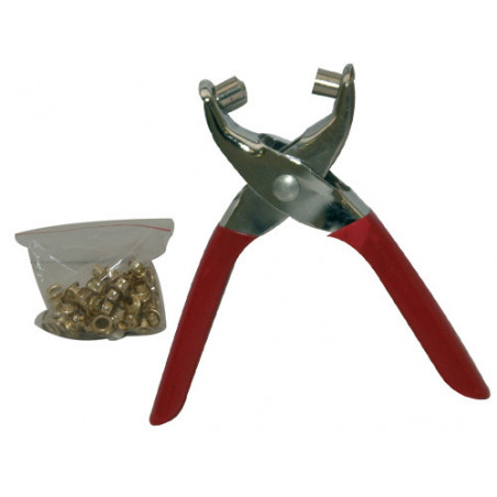Pinza occhiellatrice Brixo – 100 occhielli in kit – Brixo