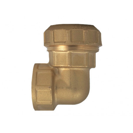 Gomito L femmina 1"x32 mm – Ottone per impianti termoidraulici