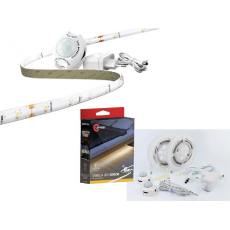 Striscia LED con sensore 2,4 m luce calda 3000 K USB per interni – Century