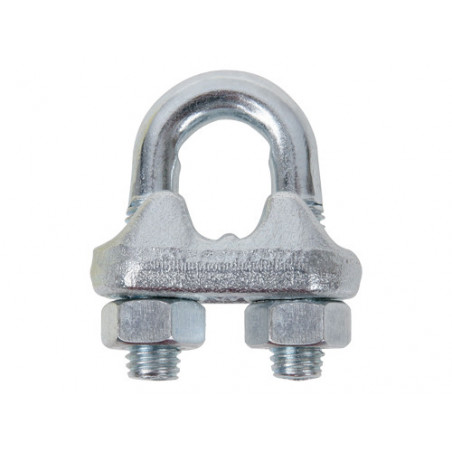 Morsetto cavo Robur zincato – morsetto cavallotto Ø 20 mm (3/4") Art. 8016 per carichi pesanti