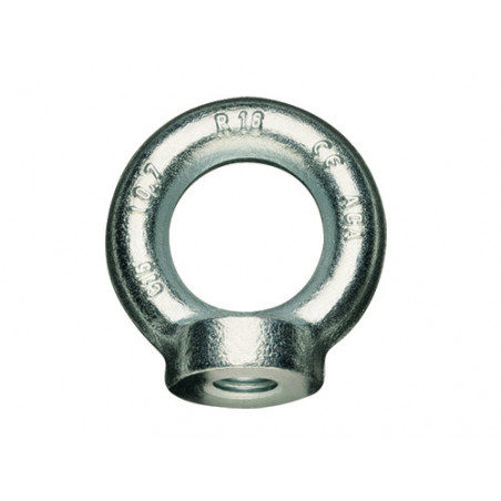 Golfare femmina Robur zincato – Ø 22 mm Art. 8042EZS con anello girevole coeff. sicurezza 6 e certificato CE