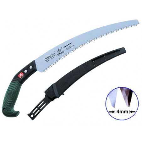 Segaccio Samurai curvo – lama 33 cm C330LH con fondina, ergonomico, denti tri-cut per lavori pesanti