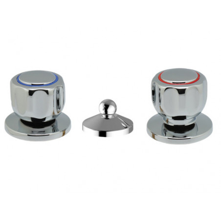 Rubinetto bidet con salterello – miscelatore in ottone cromato dal design elegante – Art.144