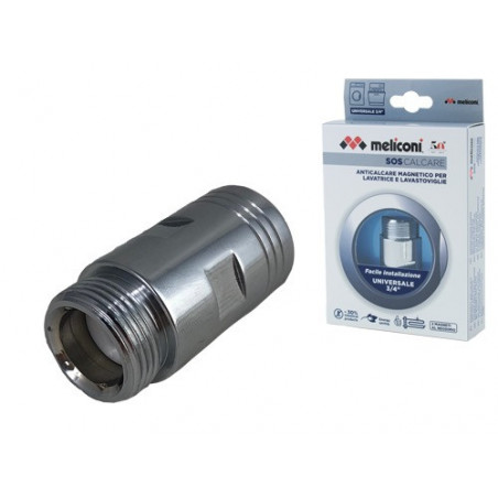 Raccordo anticalcare magnetico 3/4" – filtro per lavatrice e lavastoviglie Meliconi