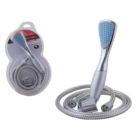 Kit doccia Amazon Brixo cromato – telefono monojet, supporto, flessibile ABS 1,5 m – FR-251718