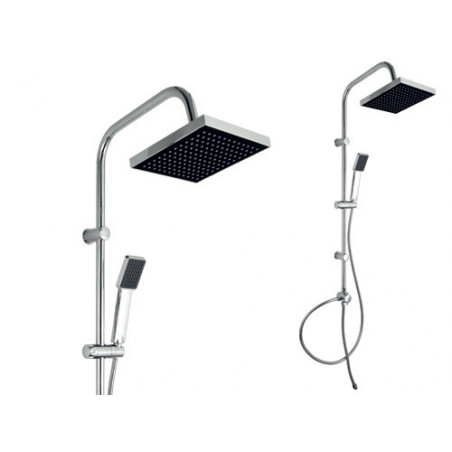 Colonna doccia Comby Comfort Brixo cromo – soffione + telefono, design moderno e funzionale