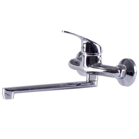 Miscelatore Brixo Tirreno 40 lavello a muro – ottone cromato, cartuccia Ø40 mm