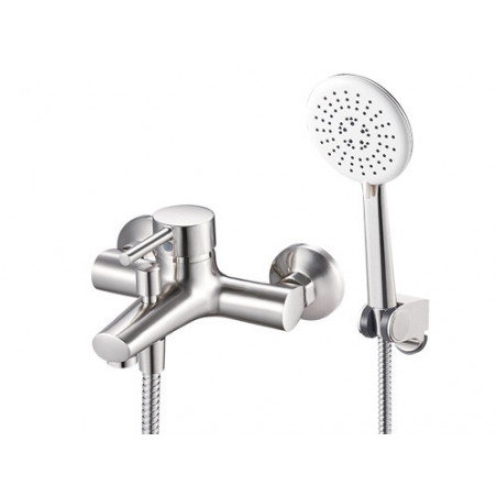 Set vasca Brixo Atlantic 40 – miscelatore + doccetta, ottone cromato robusto