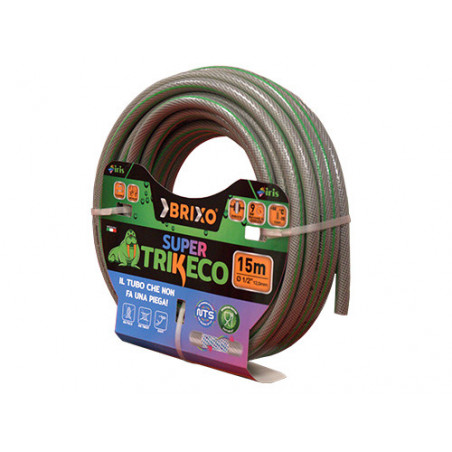 Tubo Acqua da Giardino 5/8" 5 strati anti-alghe 50 m performante - SuperTrikeco Silver