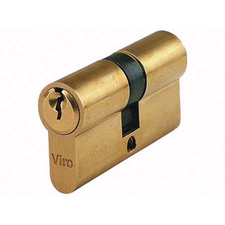 Cilindro da infilare decentrato 70 mm ottone 5 perni antisu-fuoriuscita - Viro