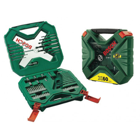 Valigetta X-Line Classic 60 pz punte e inserti universali - Bosch