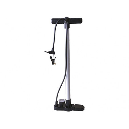 Pompa a mano per cicli Ø30×500 mm alluminio manometro