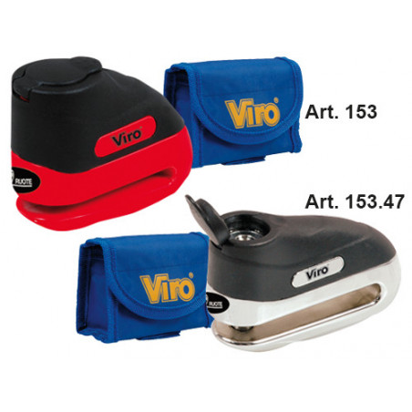 Lucchetto blocca disco 10 mm corpo monolitico con 2 chiavi ergonomiche - Viro