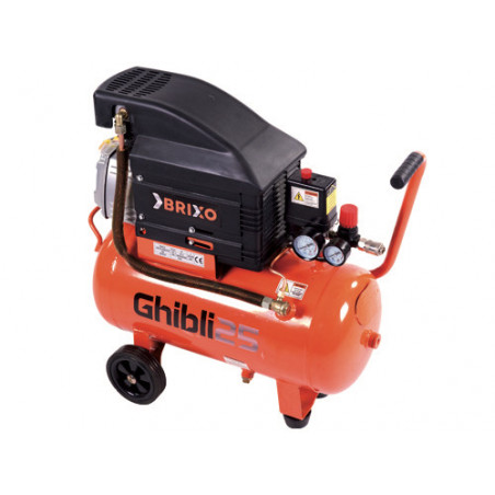 Compressore Ghibli 25 L carrellato 2 HP 8 bar automatizzato - Brixo