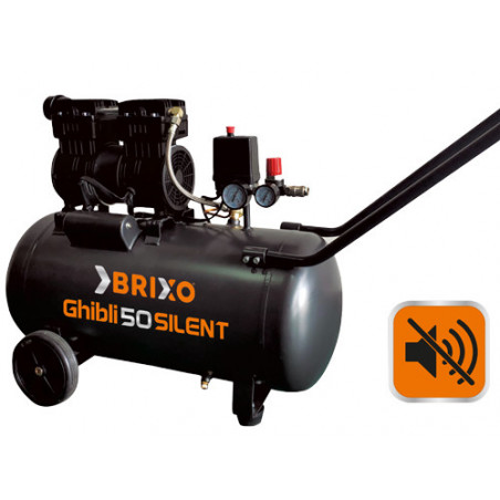 Filtro aria per compressore silenziato 50 L con attacco rapido - Brixo