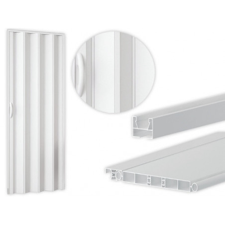 Pannelli PVC bianchi H210 cm compatibili con porte a soffietto – Kit ricambio