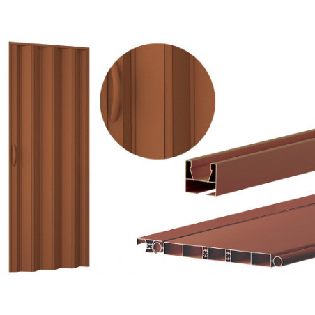 Pannelli in PVC effetto noce H210 cm per porte a soffietto interne