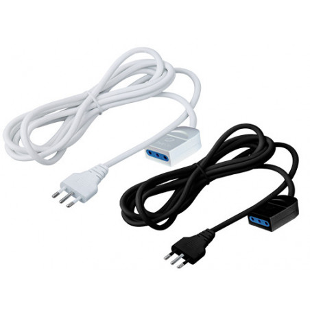 Prolunga Brixo 3×1,0 mm² – 5 m 10 A bipasso bianca – Brixo