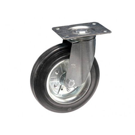 Ruota rotante Ø180 mm con forcella A.350 – per carichi medi – Universale