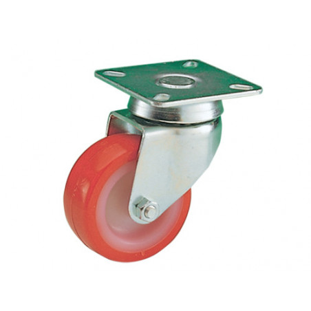 Ruota rotante in poliuretano Ø 40 mm – forcella A.651 – per uso interno